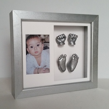 OPT40 - 12x10'' Double Photo Frame - 2 Hands & 2 Feet - About 235