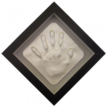 OPT39 - 8x8'' Square Frame - 1 Raised Impression - 1 hand - About 85
