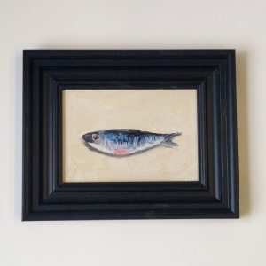 Paul Strydom Framed Original Oil Painting - Fish