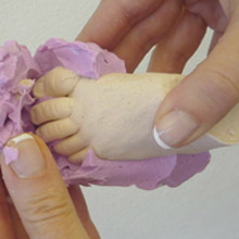 Peel away the mould a few hours later