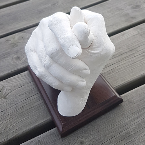 Couple's hand cast
