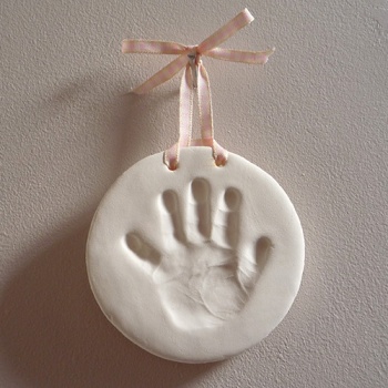 Kate & Milo Handprint And Footprint Heart Keepsake, Baby's Christmas