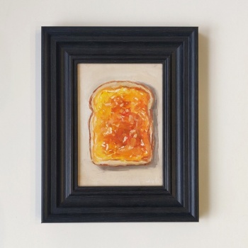 Paul Strydom Framed Original Oil Painting - Marmalade on Toast