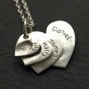 4 Descending Classic Charms Fingerprint Necklace