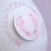 Deluxe Baby Footprints Belly Casting Combo (Kit & Decor Pack)