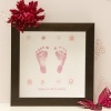 Square Button Hand/Footprints Frame - 1 Child