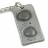 Rectangular Chunky Charm Fingerprint Keyring