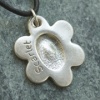 Double-sided Chunky Necklace Fingerprint Charm