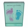 Medium Hand/Footprints Chunky Glass Frame - 7x5