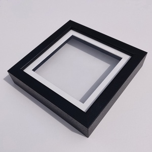 Luxury SOFTWOOD 10x10'' Square Black Frame