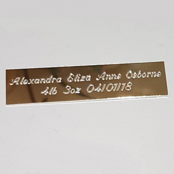 Extra-long Engraved Name-plate - 35 characters per line