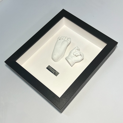 Contemporary 8x8 Square Heart Frame Baby Casting Kit - Everlasting Castings