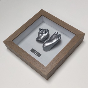 Special Contemporary SQUARE Frame Baby Casting Kit - With LARGE Materials for Hands/Feet