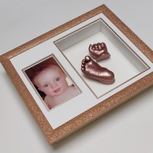 Glitter 12x10'' Double Rose Gold Frame