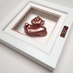 Luxury Hardwood 8x8'' Square Frame Baby Casting Kit