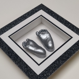Special Glitter 8x8'' Square Frame Baby Casting Kit (Small materials for FEET)