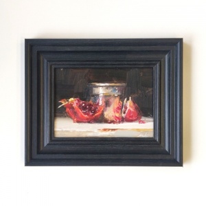 Paul Strydom Framed Original Oil Painting - Pomegranate