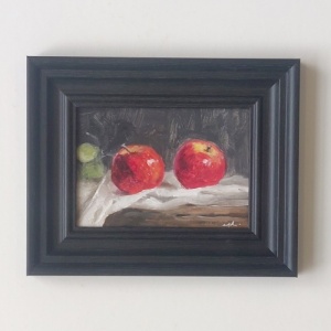 Paul Strydom Framed Original Oil Painting - Apples