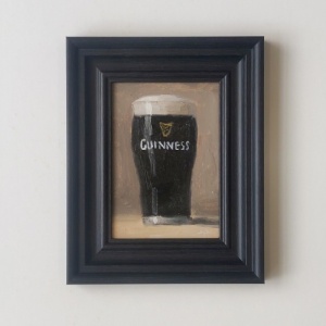 Paul Strydom Framed Original Oil Painting - Guinness