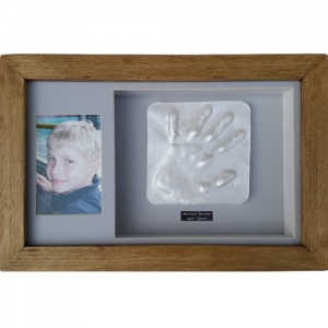 OPT38 - 16x10'' Double Frame - 1 or 2 Raised Impressions - Hands or Feet - About £95