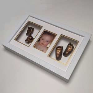 Luxury SOFTWOOD 16x10'' Triple White Frame