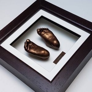 Luxury Hardwood 8x8'' Square Dark Chocolate Frame