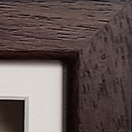 Luxury Hardwood 18x10'' Single Dark Chocolate Frame