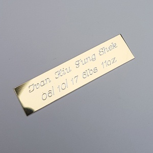 Longer Engraved Name-plate - 25 characters per line