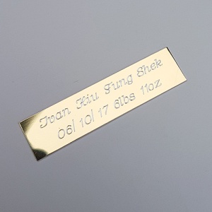 Longer Engraved Name-plate - 25 chars per line