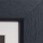 Luxury Hardwood 18x10'' Single Black Frame