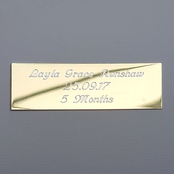 Three Line Engraved Name-plate - Long  (25 chars per line)