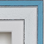 Coastal 16x10'' Triple Blue Frame